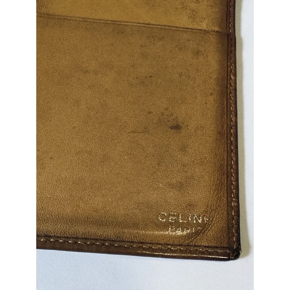 Celine Bi Fold Wallet Beige / Tan Card Holder